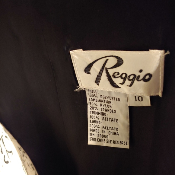 Floor Length Reggio Stunning Black Dress - Picture 4 of 6